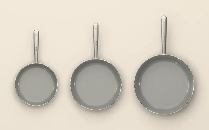 KERVA Pannentrio: 20, 24 en 28 cm (conceptbeeld)